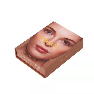 คุณภาพ  Magnet Rigid Gift Box , Reusable Paper Box Cosmetics Contact Lens Packaging โรงงาน