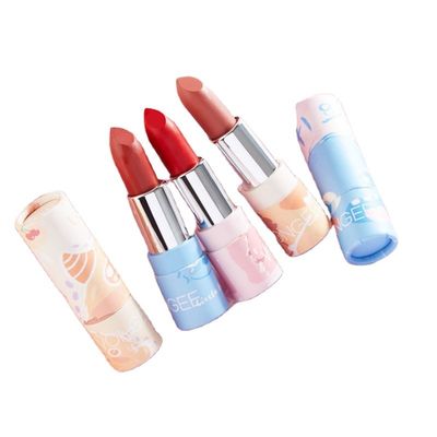 คุณภาพ  Twist Up Cosmetic Paperboard Lip Balm Tubes Reusable Biodegradable โรงงาน